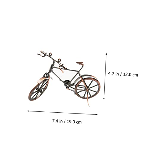 USHOBE Enfeites De Bicicleta Pilha De Livros Decoração Brinquedos De Motocicleta Retro Decoração Par