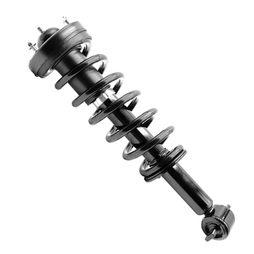 Image of Detroit Axle - Front Struts Sway Bars for 2018-2022 Ford Expedition Lincoln Navigator, 2 Struts with Coil Spring 2 Sway Bar End Links 2019 2020 2021 Replacement Suspension Kit