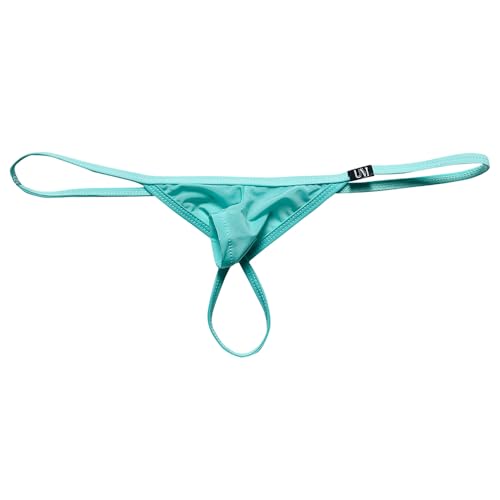 COMLIFE Men's Breathable Ice Silk Open Hole Elephant Trunk Panty T Back G Thong3