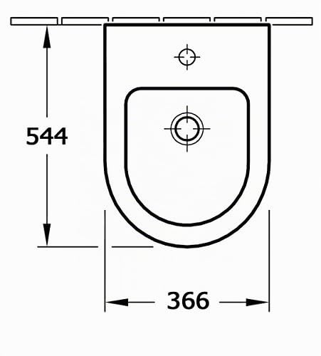 Bidet suspendu CH2019V