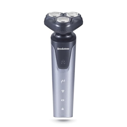 Brookstone - Hair & Beard Trimmer Kit, Precision Grooming for Hair, Beard, & Body with Adjustable Combs, Charging Base & Accessories (14-Piece)