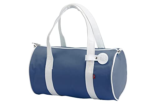 Bolsa holdall azul marino impermeable con compartimento espacioso