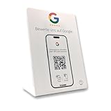 Google Bewertung NFC Aufsteller Display „Tap“ – Kundenbewertungen sammeln mit NFC & QR Code – Tischaufsteller für Gastronomie, Handel & Dienstleister – Made in Germany