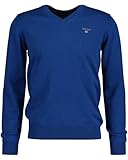jersey azul turquesa hombre De punto GANT Cuello de Pico clásico de algodón Suéter, Lago, Azul, XXXL para Hombre