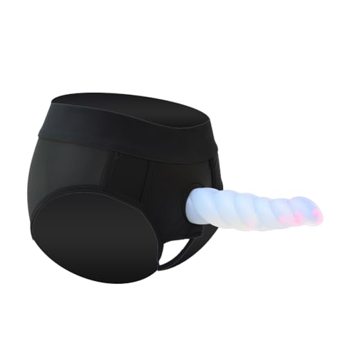 GYNLISMペニパン男性用ペニス付きパンツ固定ディルド装着下着カップル 女性用 レズ おもちゃ太さ2.6~4.6cm挿入長さ15CM半透明シリコーンスティック硬くて柔軟拡大肛門と膣あだるとグッズウーマナイザー (L)のサムネイル