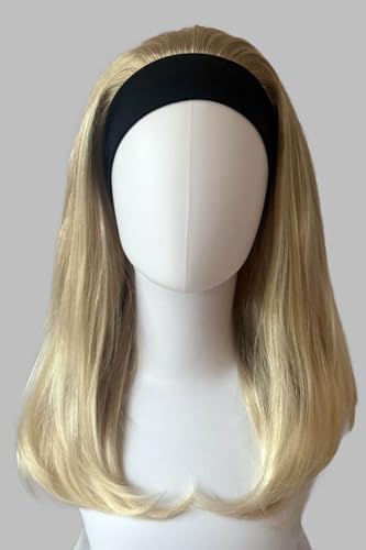 Perruque demi-bandeau Isla blonde lisse idéale pour sublimer vos coiffures de soirée et mariages