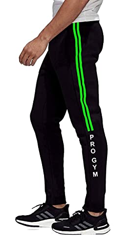 Image of JUST CARE Men's Regular Fit Polyester Track Pants (02 Black
