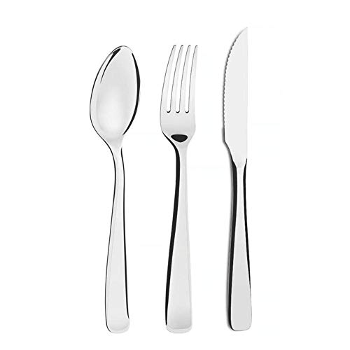 Faqueiro Aço Inox com Faca para Churrasco 72 Peças Tramontina Pacific Prata