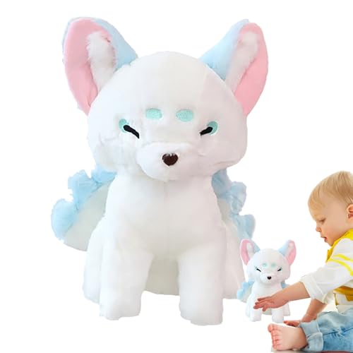 Juguete de Peluche Zorros – Muñeco Zorros de Nueve Colas, Animales de Peluche | Muñeco de Animal de Dibujos Suave y Exquisito, Regalos de Juguete, Abrazos Cómodos para Navidad