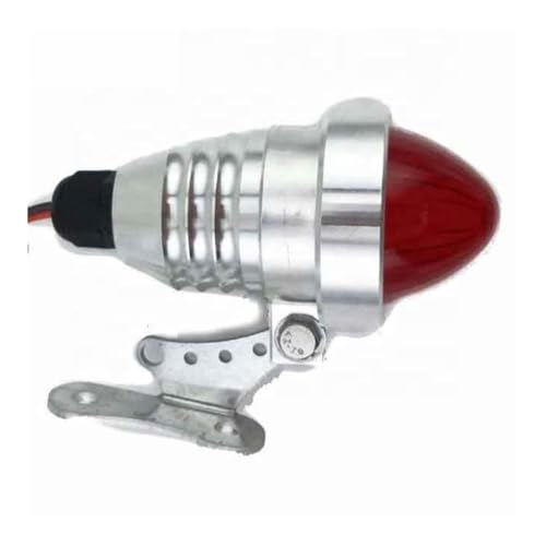 Feu arrière de moto LED 12V avec stop en verre rouge pour une sécurité nocturne maximale