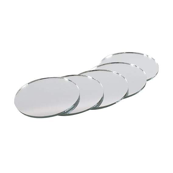 HappinessShop Round Shape Big Size Mirror for Lippan Art and All Craft Work (Size 2= Inch) (Pack of 100 Pieces) 1 Fabric Glue Cone Free (B0CNLZDYVF) Amazon Price History, Amazon Price Tracker