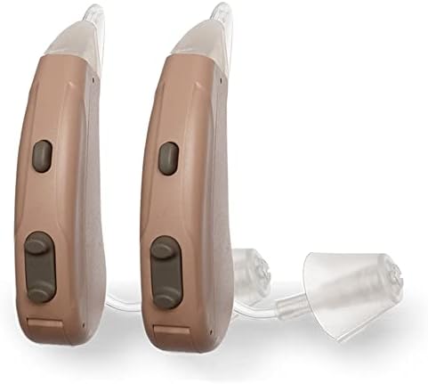 Lexie Lumen Self-Fitting OTC Hearing Aids | Mild-Moderate Hearing Loss | Bluetooth Hearing Aid with Invisible Fit | Directional Hearing, Advanced Battery Power, & Smartphone Control (Beige)