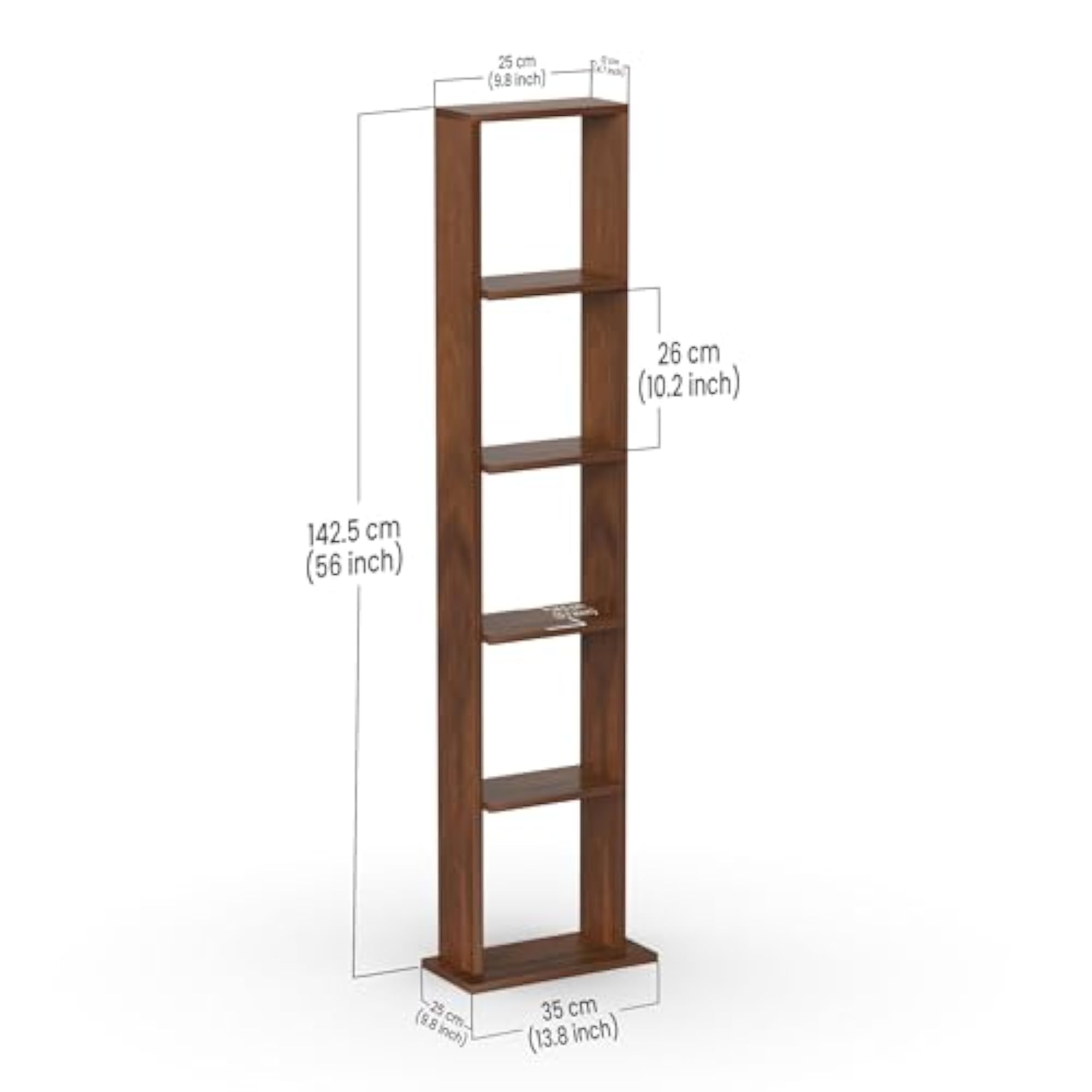 Engineered Wood Bookshelf Cabinet Organizer with Shelves