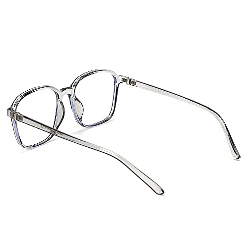 Image of GAINX | Zero Power Blue Cut & Antiglare Computer Square Eyeglasses | Men & Women | Medium - Pack Of 1