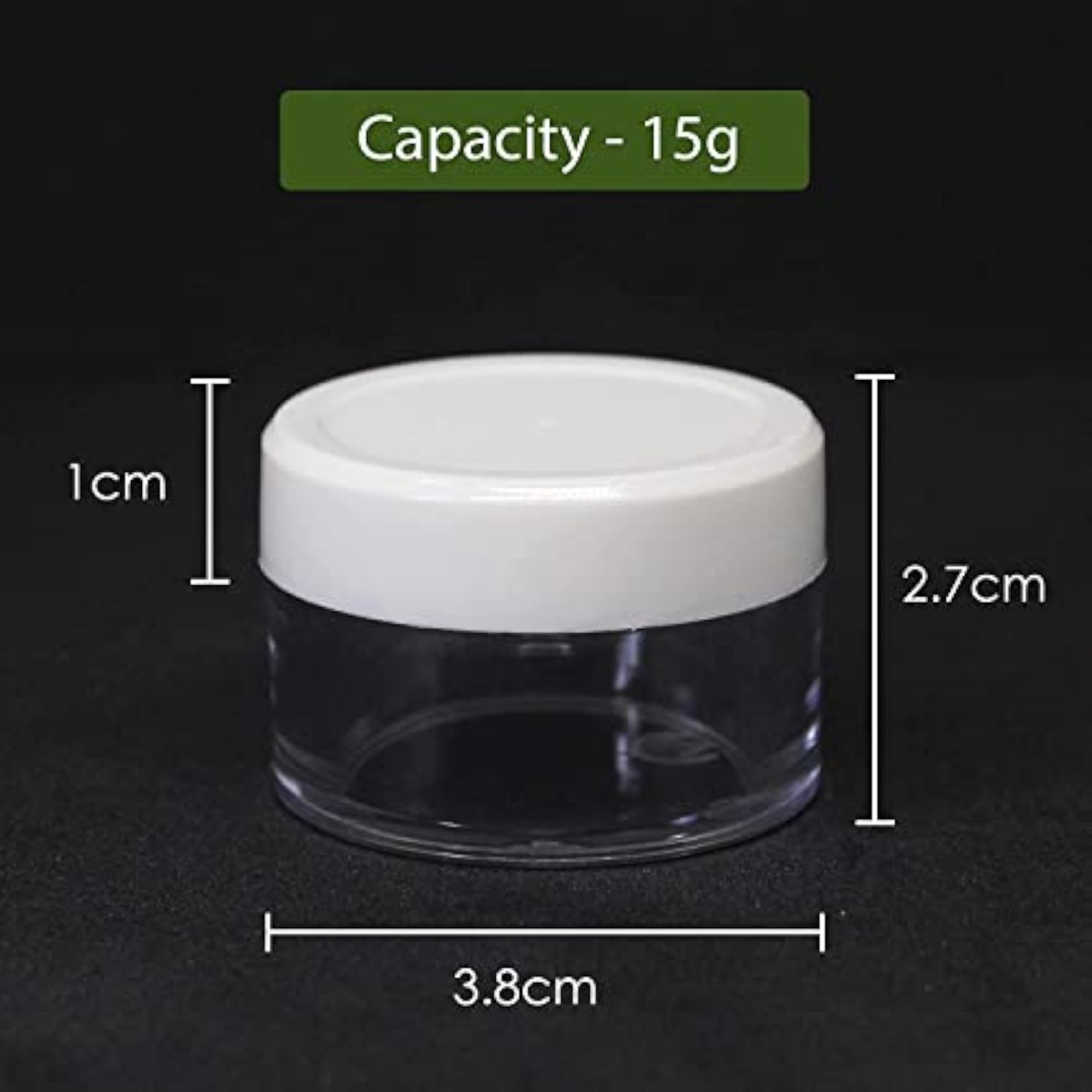 15g Empty Acrylic San Jar Transparent Cosmetic Container