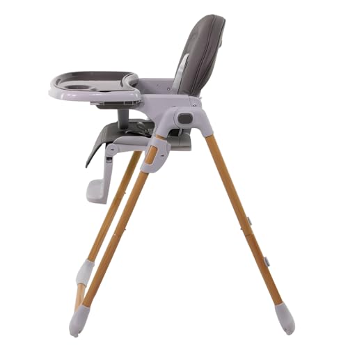 Seggiolone Nania Bianca - Da 6 Mesi A 36 Mesi - Schienale Reclinabile - Altezza Regolabile - Chiusura Compatta - Grigio - 2