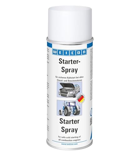 WEICON Spray per Avviamento 400 ml Spray per l'avviamento del motore per un avviamento facile e sicuro di auto, moto, ecc.