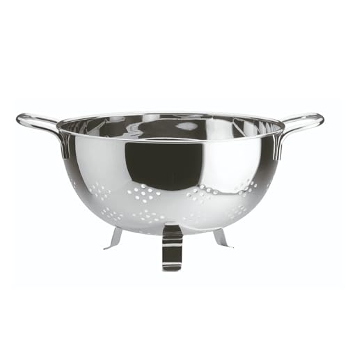 Artame ART81222 - Passoire Ronde sur Pieds avec 2 poignées - INOX - D.22cm