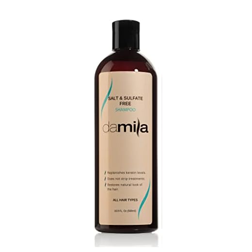 damila Salt & Sulfate Free Shampoo for Keratin and Color Treated Hair - Perfect for Damaged, Frizzy, Curly or Dry Hair (16.9 Fl Oz)