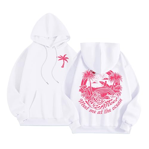 Pink Graphic Hoodies for Teen Girls Kids Womens Cute Letter Print Casual Preppy Sweatshirts Oversized Long Sleeve Y2K Streetwear Tops Pullover