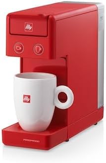 illy Cafè, Kaffeemaschine Y3.3, rot, kompatibel mit Iperespresso-Kapseln für Espresso und Amerikanischen Kaffee