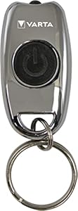 VARTA Taschenlampe LED inkl. 2x CR2016 Batterien, Metal Key Chain Light, Taschenleuchte mit Schlüsselring, ultra kompakter Schlüsselanhänger, Schlüsselleuchte mit 2 Lichtmodi