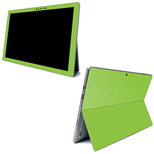 Image of MightySkins Carbon Fiber Skin for Microsoft Surface Pro 7 - Solid Lime Green | Textured Carbon Fiber Finish | Easy to Apply, Remove, and Change Styles | Made in The USA (CF-MISURPR7-Solid Lime Green)