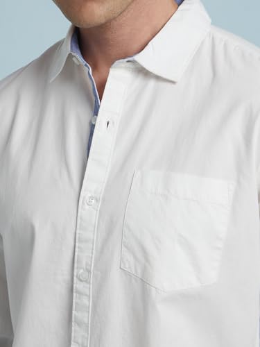 Image of Dennis Lingo Men Cotton Solid Slim Fit Casual Shirts