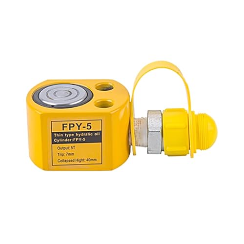 Gato hidráulico de Perfil bajo de 20 toneladas con retracción automática y Carrera de 0,51 Pulgadas, Compacto y Multifuncional (5 T/11 023 LB - 0,27)