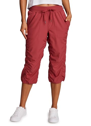 Image of RBX Active Capri Pants for Women Joggers Stretch Lightweight Women's Casual Pant Capri with Drawstring