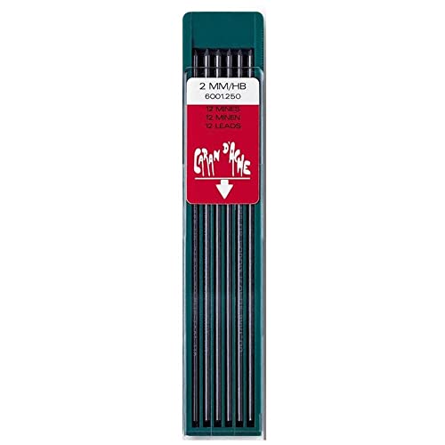 Mines Caran d'Ache 6001.250 Technograph HB diamètre 2 mm noir pour porte-mines d'exception
