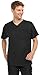 MediChic Mens Scrubs V-Neck Scrub Top with Two Pockets and Lightweight 4-Way Stretch