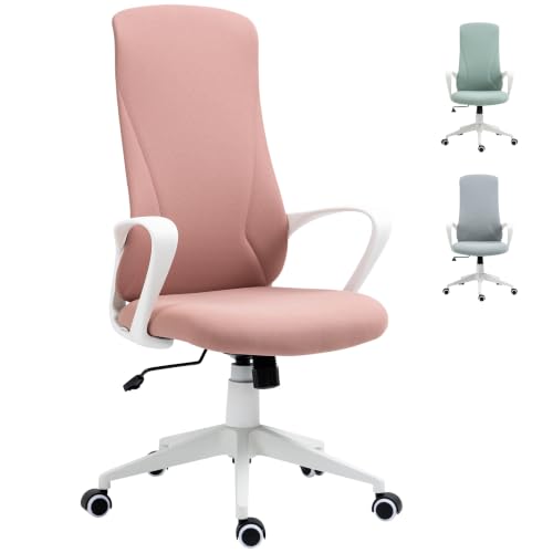 Vinsetto Silla de Oficina Giratoria Juvenil 62x56x110-119,5 cm Rosa