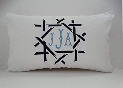 outdoor initial pillow