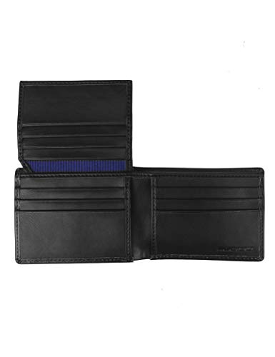 Skechers Mens RFID Leather Wallet with Flip Pocket, Black Passcase, One Size2