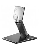 Foldable Low Profile Monitor Stand - VESA 100x100 Desk Mount Adjustable Short TV Stand for Desk Easy Assembly