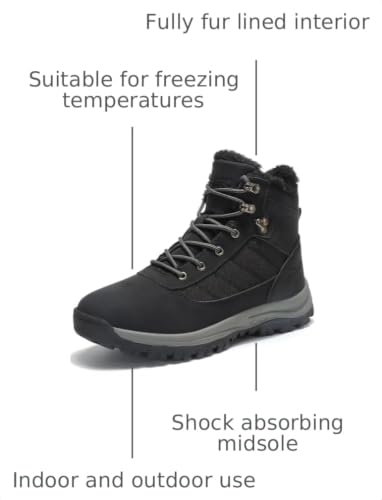 Image of SKDOIUL Men's Waterproof Outdoor Warm Snow Boots