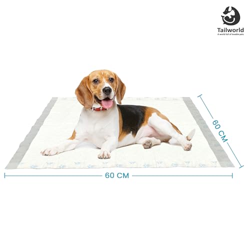 Image of Training Pads, with Odor Lock Technology & Super Absorbent Pee Pads, Leak-Proof Dog Potty Training Pads for Puppies, Dogs,Cats & Rabbits (60 X 60 cm) Pack of 3(30 Pcs Each)