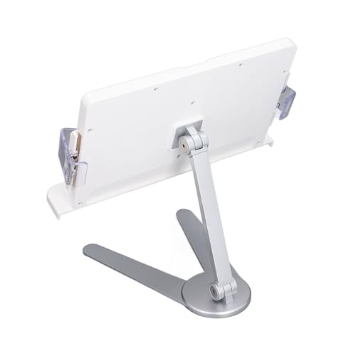 Support de livre multifonctionnel argenté, robuste et durable en alliage d'aluminium - 3
