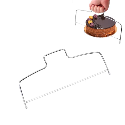 LIULINY Tortenbodenschneider, 32 cm Verstellbarer Tortenschneider, Tortenbodenteiler mit Edelstahl, Tortensäge Draht mit Höhenverstellbarem, Tortenbodenschneider, für Zuhause Konditorei Dessertladen LIULINY Tortenbodenschneider, 32 cm Verstellbarer Tortenschneider, Tortenbodenteiler mit Edelstahl, Tortensäge Draht mit Höhenverstellbarem, Tortenbodenschneider, für Zuhause Konditorei Dessertladen