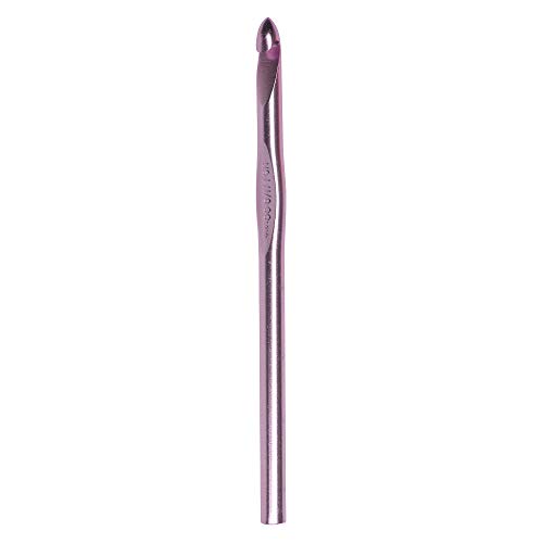 Susan Bates 5-1/2-Inch Silvalume Aluminum Crochet Hook, 8Mm, Silver Pink #TOP4