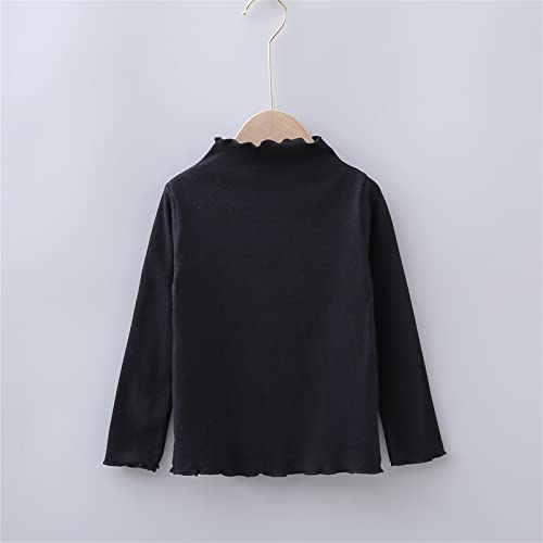 3 Pack Boys Girls Turtleneck Shirts Kids Long Sleeve Cotton Pullover Solid Warm Unisex Turtle Neck Top Undershirt 5