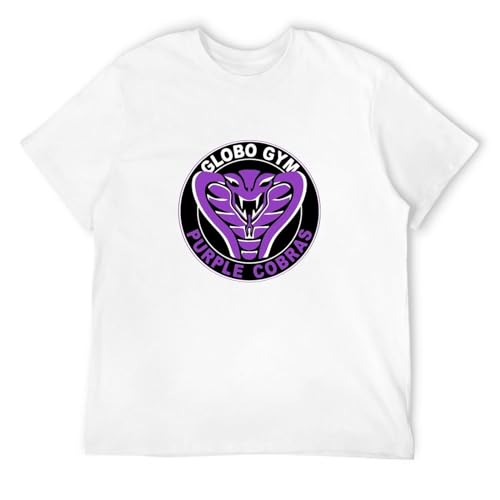 Photo de Prof·Slow Average Joes Globo Gym Purple Cobra Crew Neck Unisex Short Sleeve T-Shirt White M