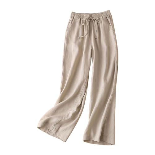 Pantalone Donna Lino Estivo Pantalone Sportivi Estivi Cotone E Lino