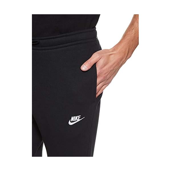 Mens-Nike-Sportswear-Club-Jogger-Sweatpant Nike Men's Sportswear Club Joggers, Black/White, Medium