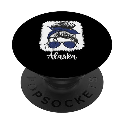 Alaska Girl USA Alaska Mamma Donna PopSockets PopGrip Adesivo
