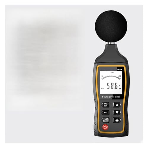 SW-523/524 デジタルデシベルメーター、デシベルメーター、30-130dBA 1.5 DB 精度騒音計テスター、騒音検出器(SW-524)