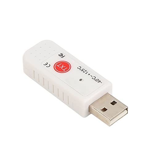 Generic Termómetro de Computadora USB Temperatura Dual Sensor de Pantalla Hipérbola Registrador de Datos Alarma para Monitoreo de Temperatura Interior y Exterior Material ABS