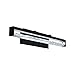 EGLO Cardito 27" Modern Crystal Glass Vanity Lighting Damp Certificated Wall Sconce Bathroom Dimmable LED Mirror Lighting Fixture, Matte Black