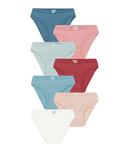 Petit Bateau GIRLS' PLAIN COTTON BRIEFS - 7-PACK SIZES 2-12